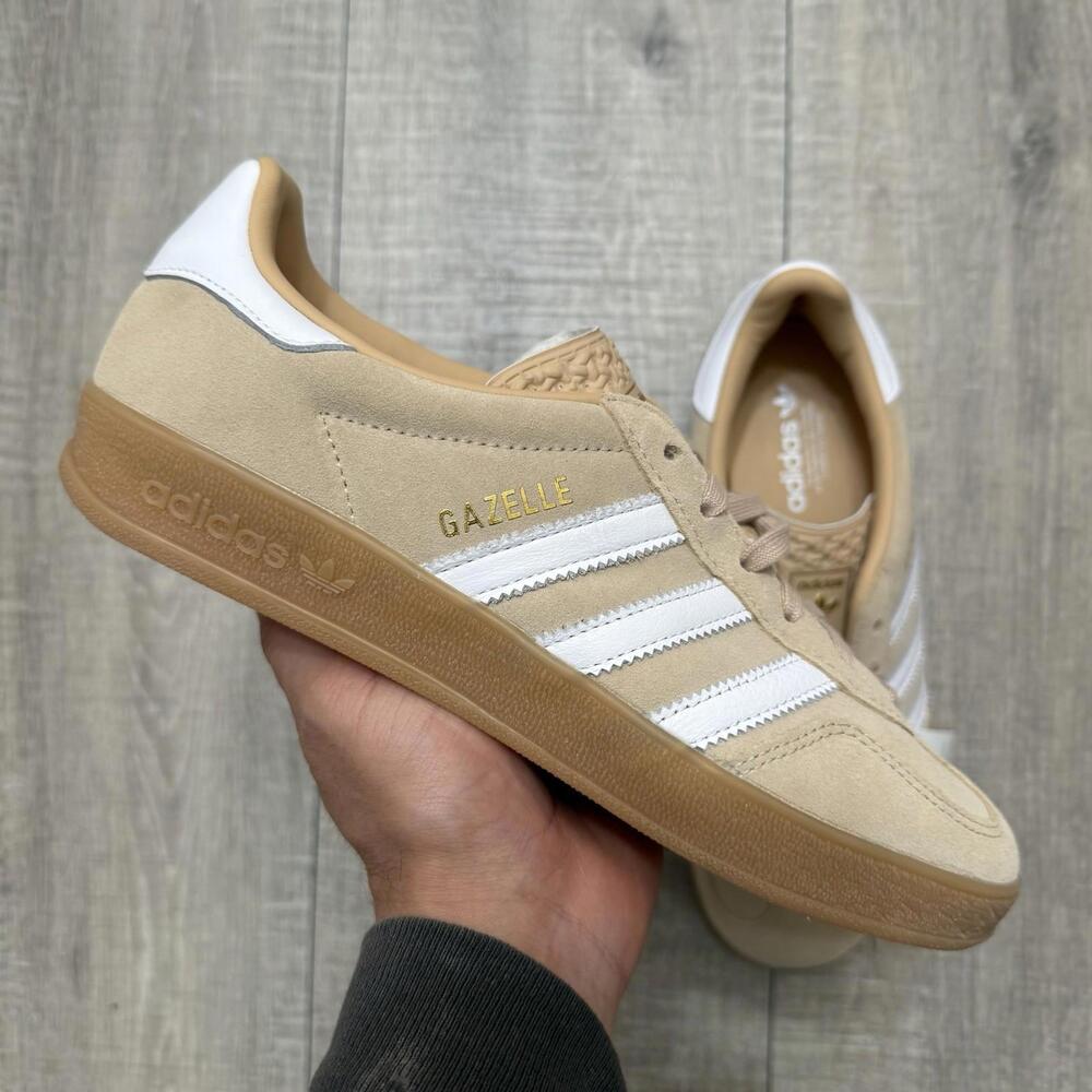 Adidas Gazelle Women's Tan & White Suede Sneaker